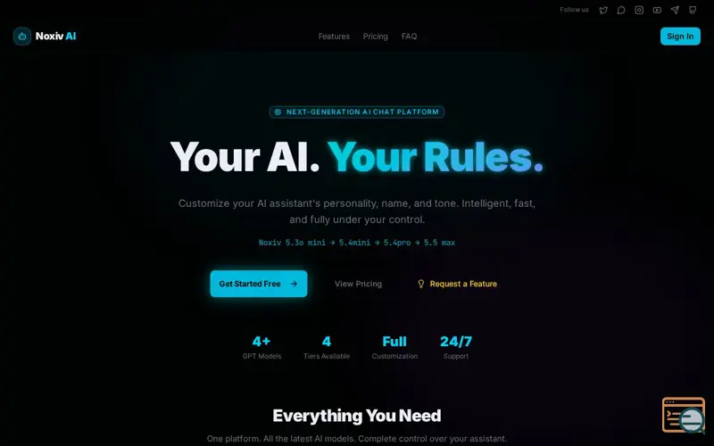 Screenshot of Noxiv Ai