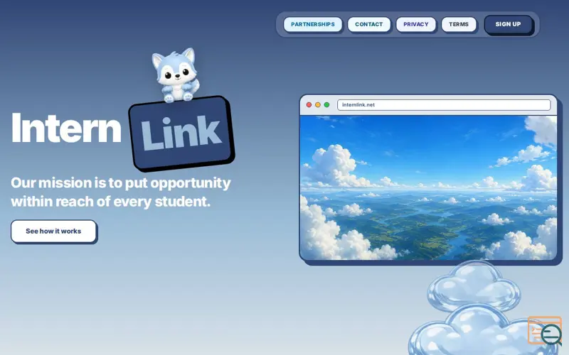 Screenshot of InternLink