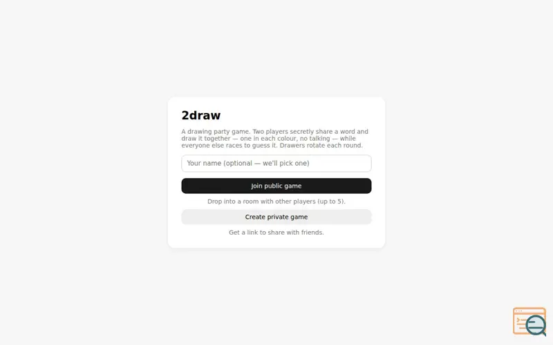 Screenshot of 2Draw