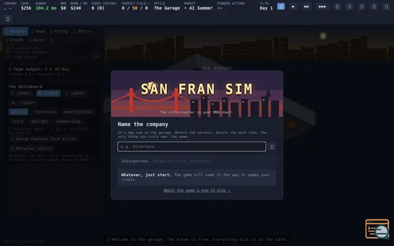Screenshot of San Fran Sim