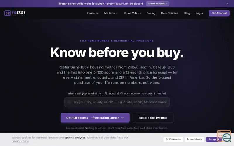 Screenshot of Restar