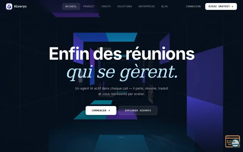 Screenshot of Aivorys