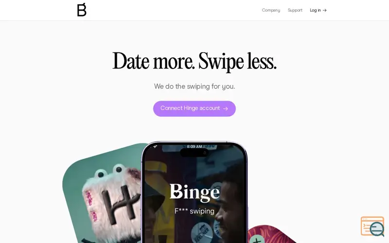 Screenshot of Binge