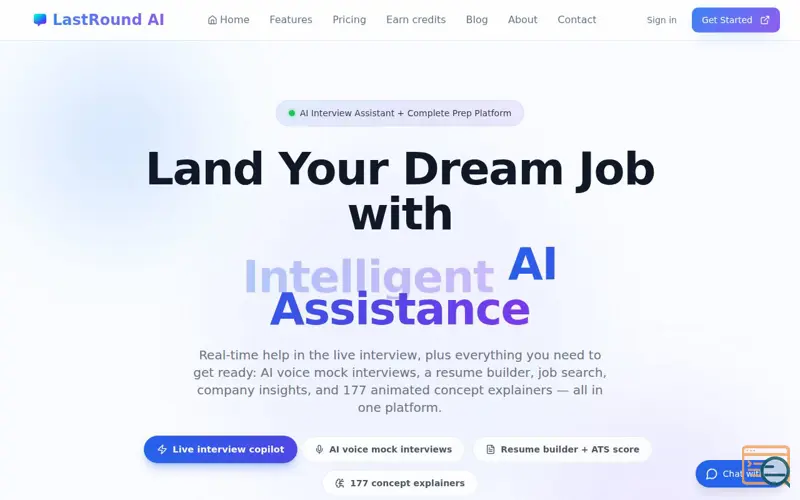 Screenshot of LastRound AI 2.0