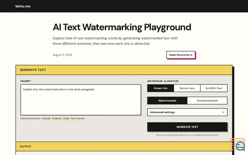 Screenshot of Watermark