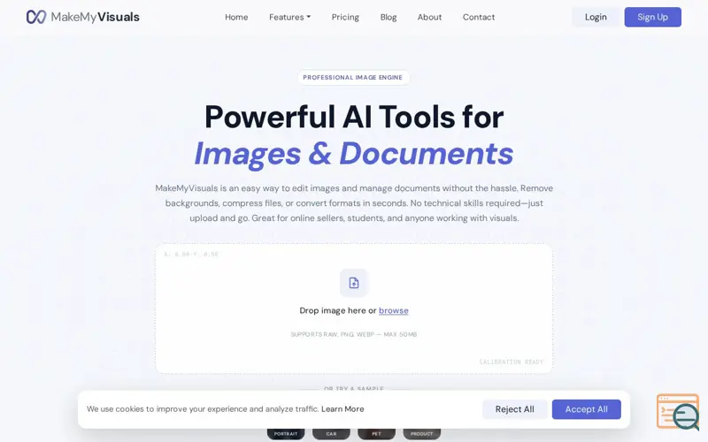 Screenshot of MakeMyVisuals