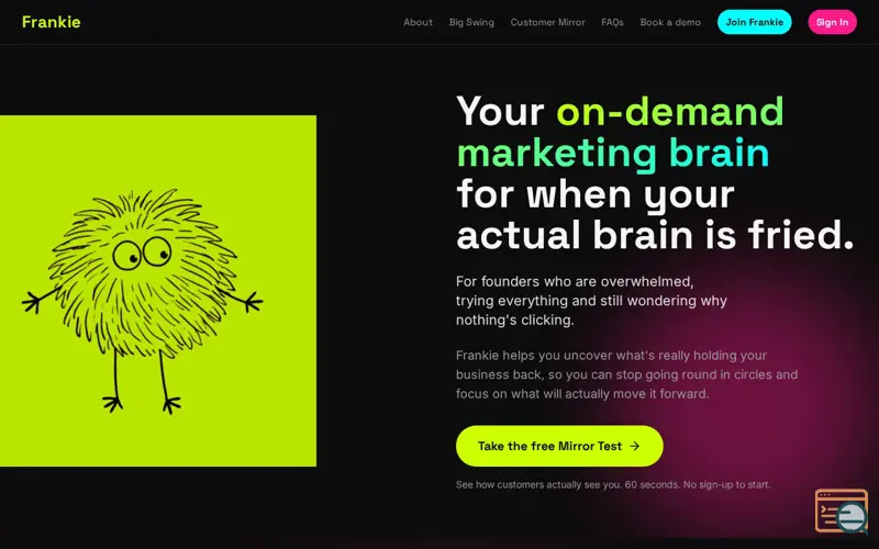 Screenshot of Frankie Marketing Brain