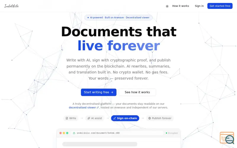 Screenshot of Indelibile