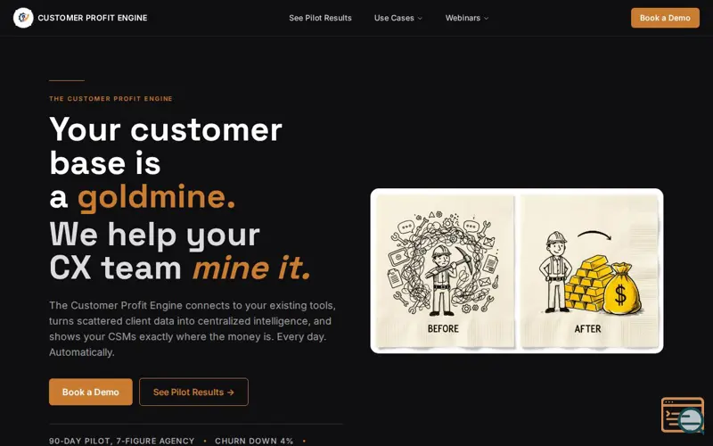 Screenshot of Customer Profit Engine