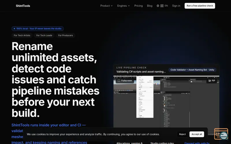 Screenshot of ShintTools