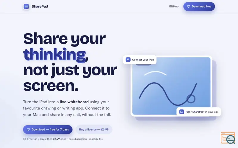 Screenshot of SharePad