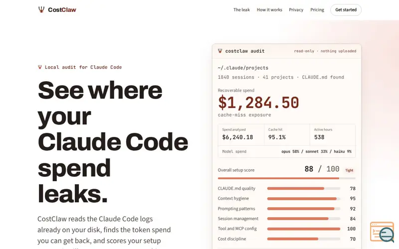 Screenshot of Costclaw