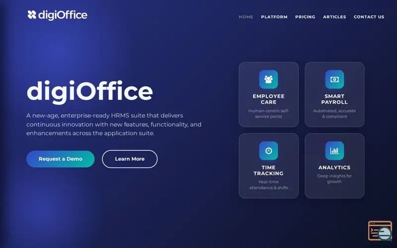 Screenshot of digiOffice