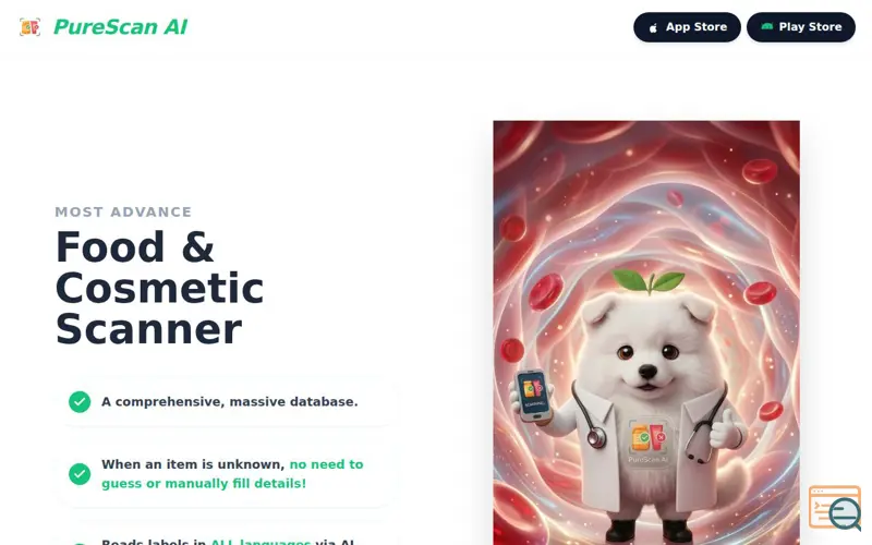 Screenshot of PureScan AI: Clean Toxin free shopping