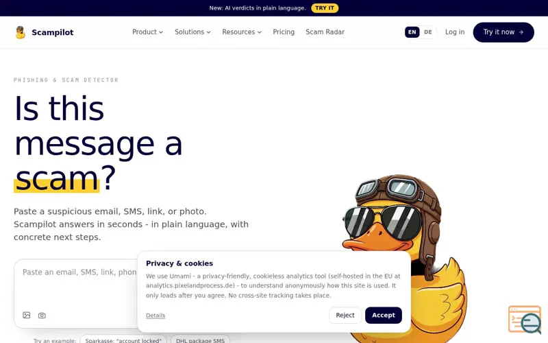 Screenshot of Scampilot