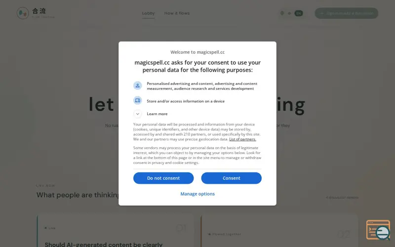Screenshot of Flow Together