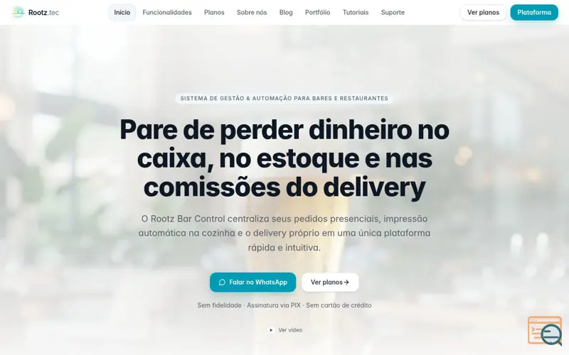 Screenshot of Rootz Tecnologia