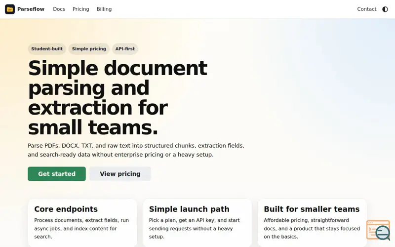 Screenshot of Docs