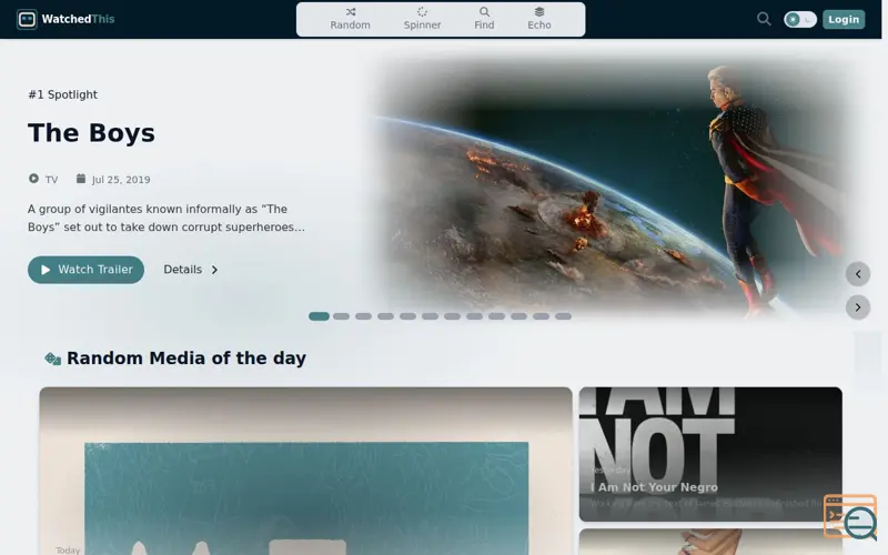 Screenshot of WatchedThis
