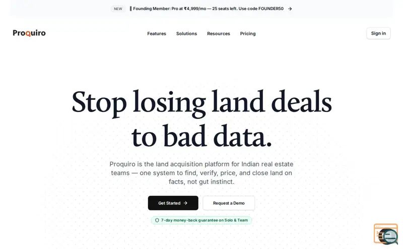 Screenshot of Proquiro