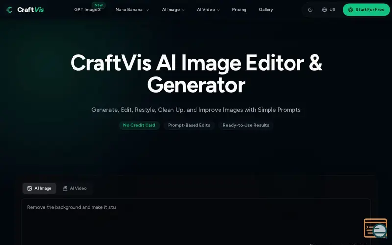 Screenshot of Craftvis