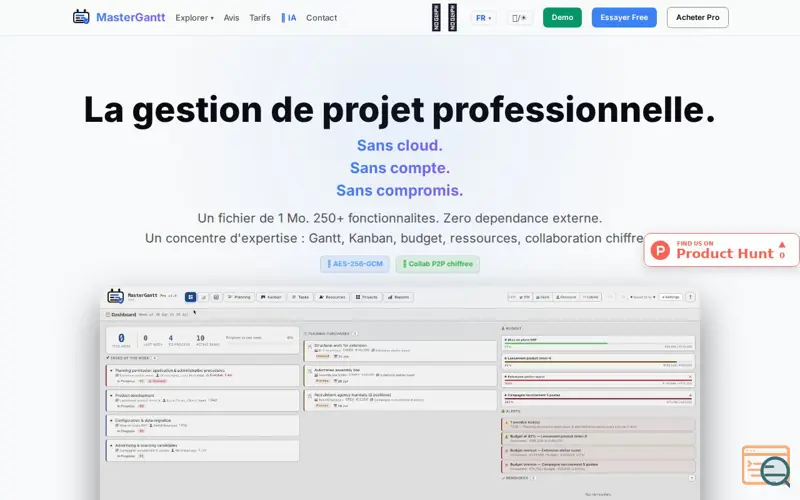 Screenshot of MasterGantt
