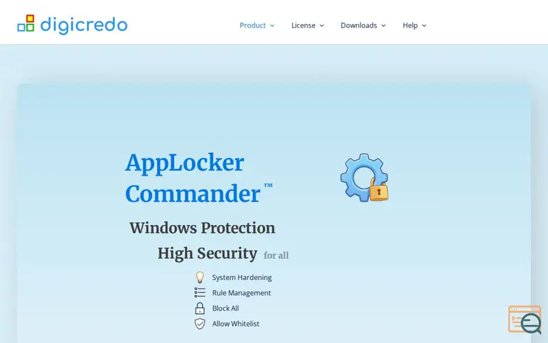 Screenshot of AppLocker Commander™