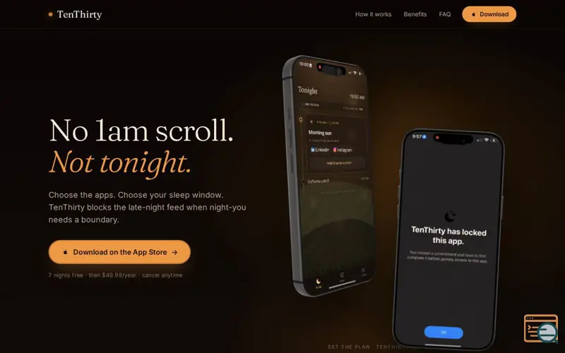 Screenshot of TenThirty