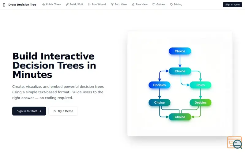 Screenshot of DrawDecisionTree