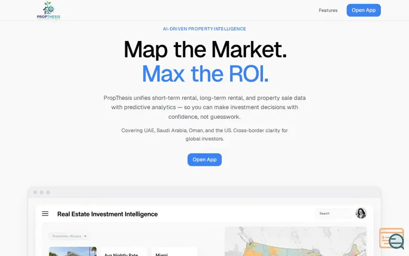 Screenshot of PropThesis