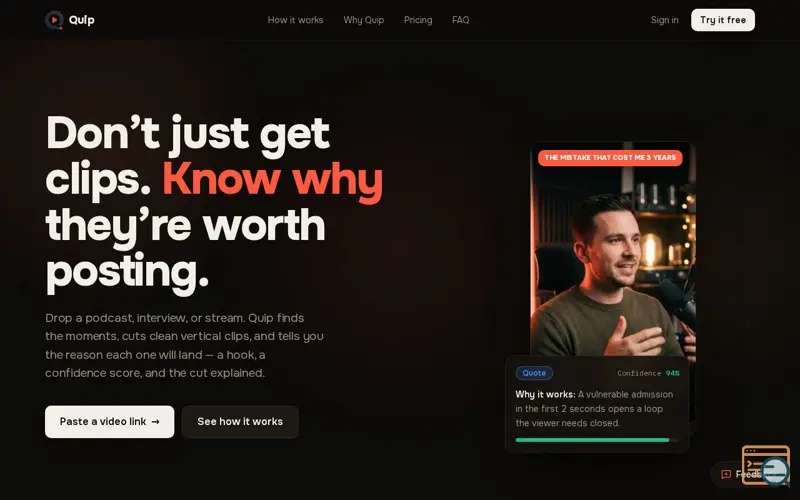 Screenshot of Quip
