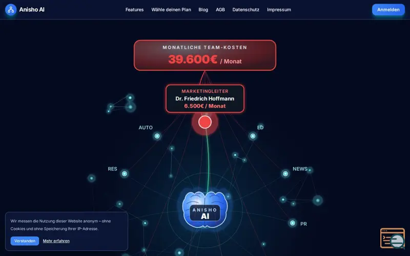 Screenshot of AnishoAI