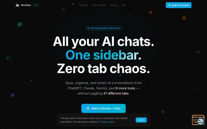 Screenshot of PluriHub