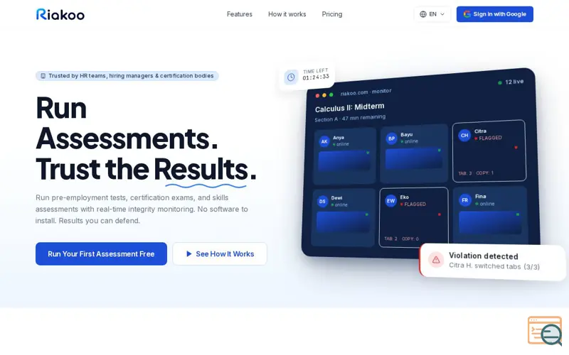 Screenshot of Riakoo
