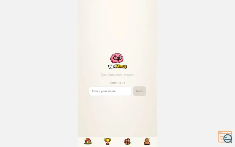 Screenshot of MemGenius