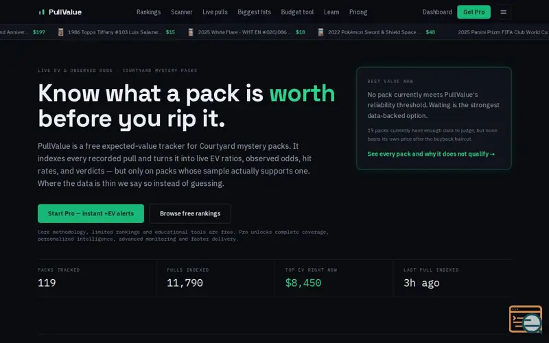 Screenshot of PullValue