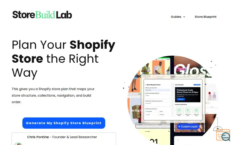 Screenshot of Store Build Lab