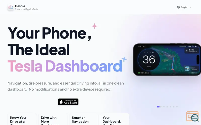 Screenshot of Dashla