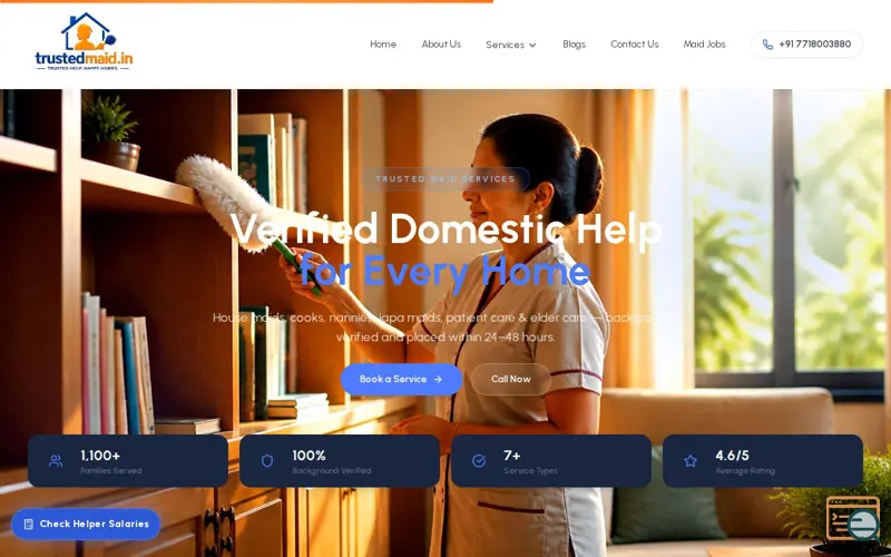 Screenshot of Trusted Maid