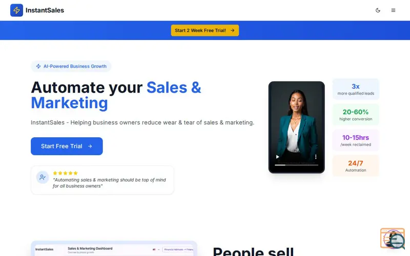 Screenshot of InstantSales