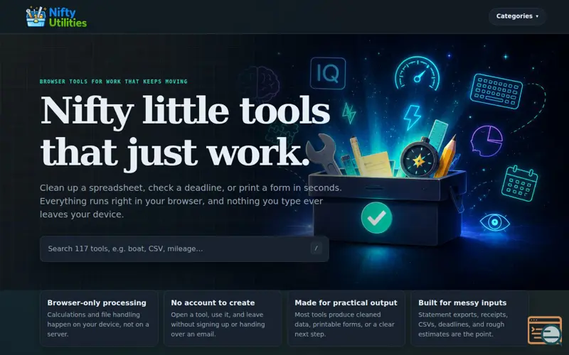Screenshot of Nifty Utilities