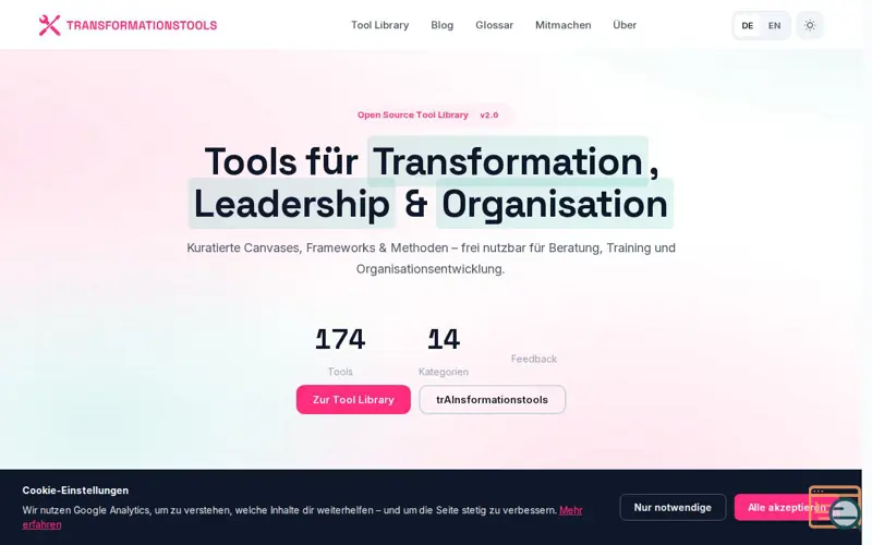 Screenshot of Transformationstools