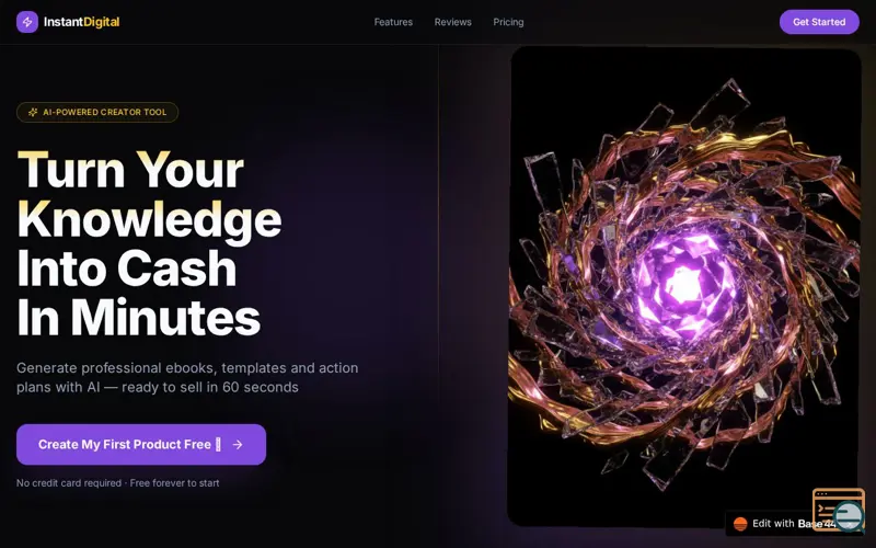 Screenshot of InstantDigital