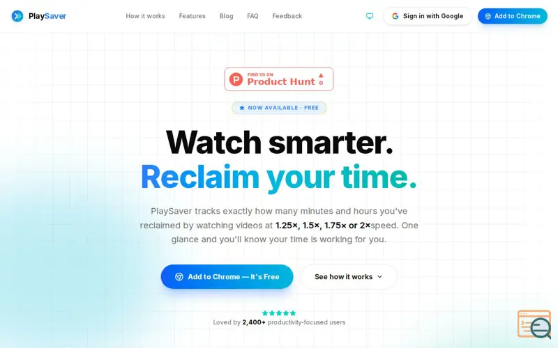 Screenshot of Play Saver