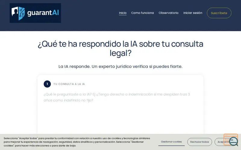 Screenshot of GuarantAI