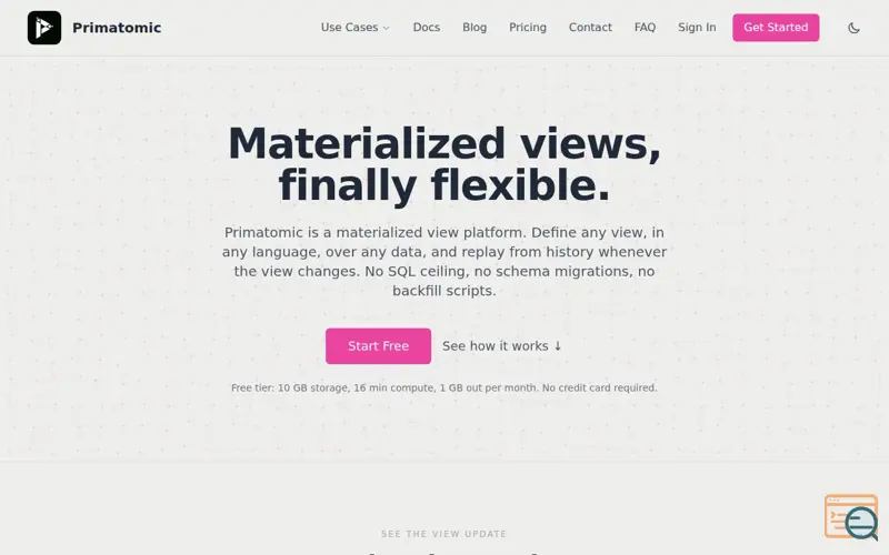Screenshot of Primatomic