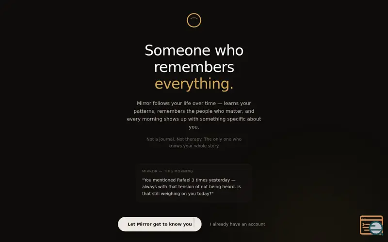 Screenshot of Mirror