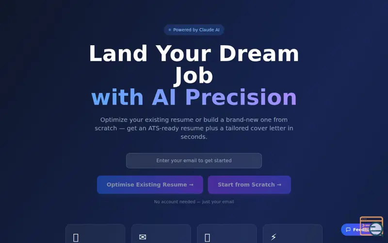 Screenshot of AI CV