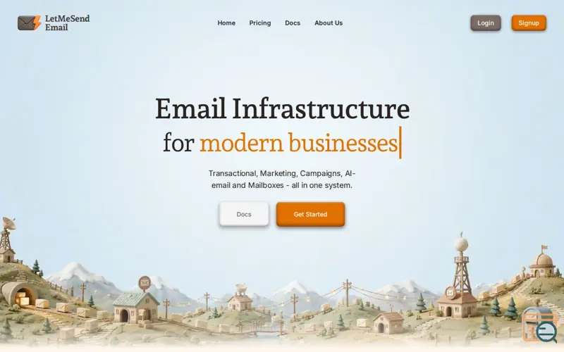 Screenshot of LetMeSend.Email