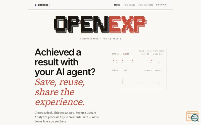 Screenshot of OpenExp